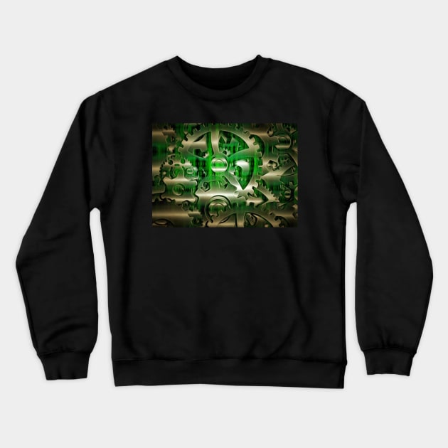 Binary Machine Crewneck Sweatshirt by rolffimages